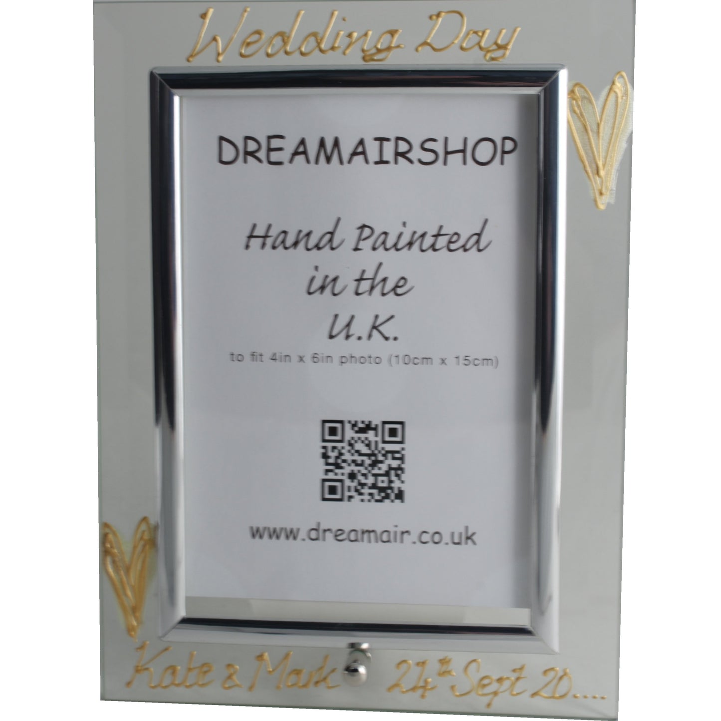 Wedding day photo frame 