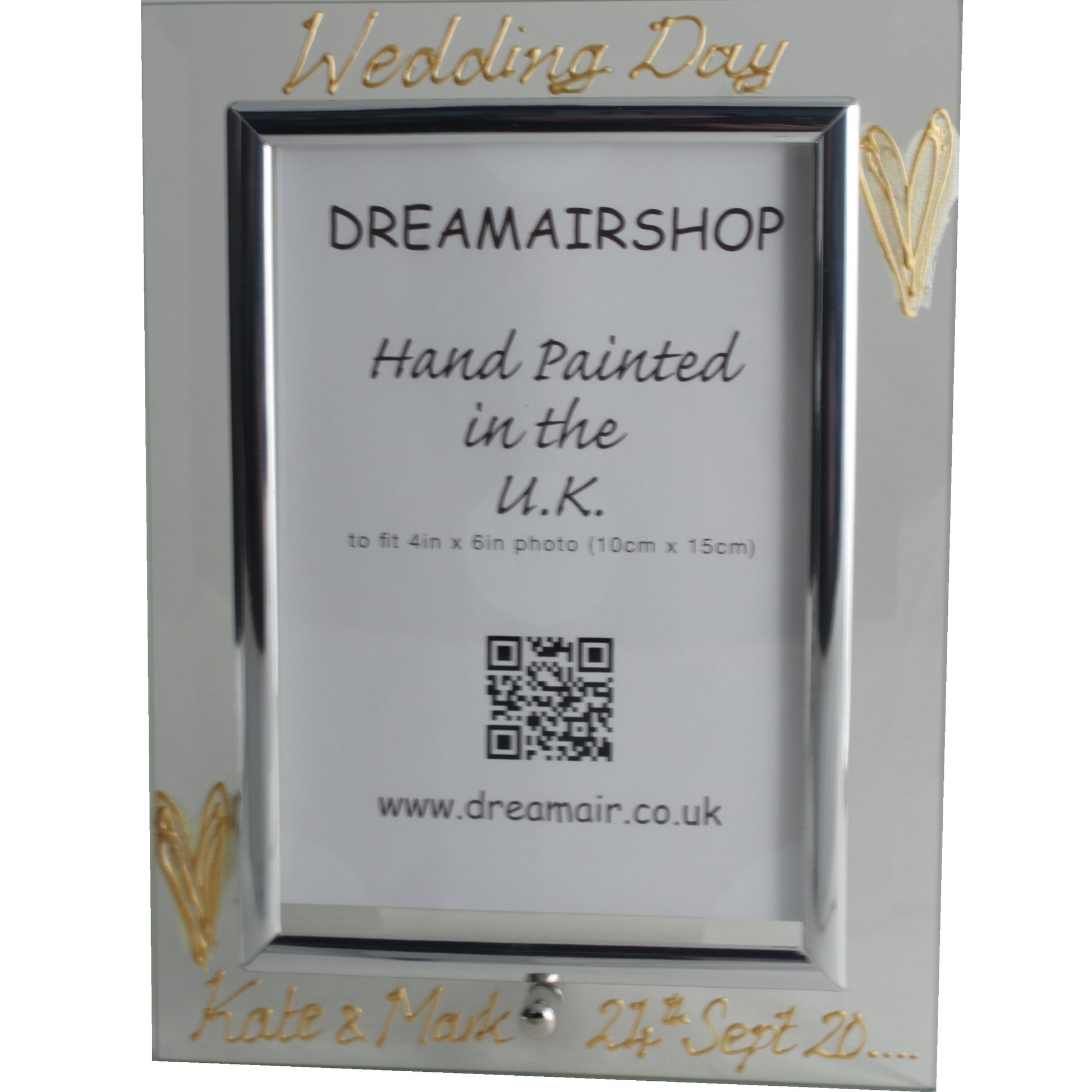 Wedding day photo frame 