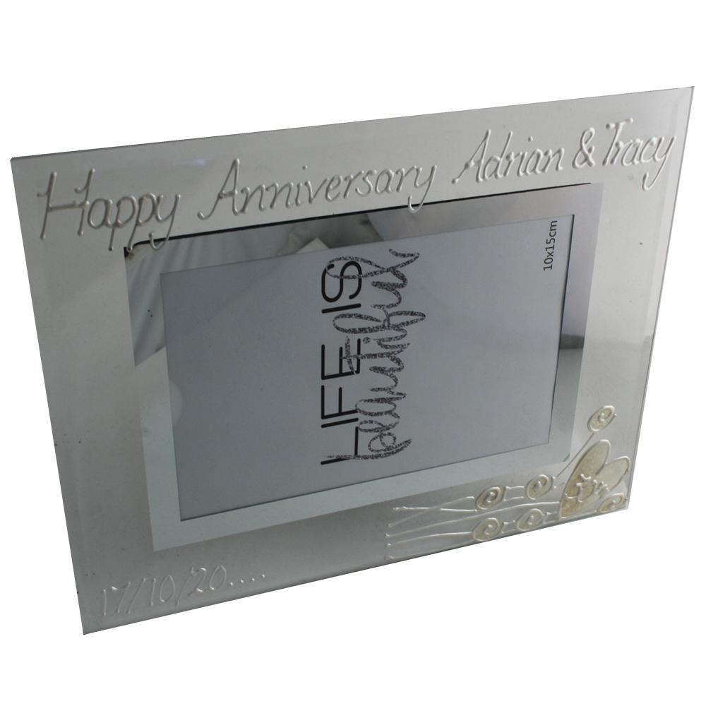 Personalised 30th Anniversary Photo Frame Flower