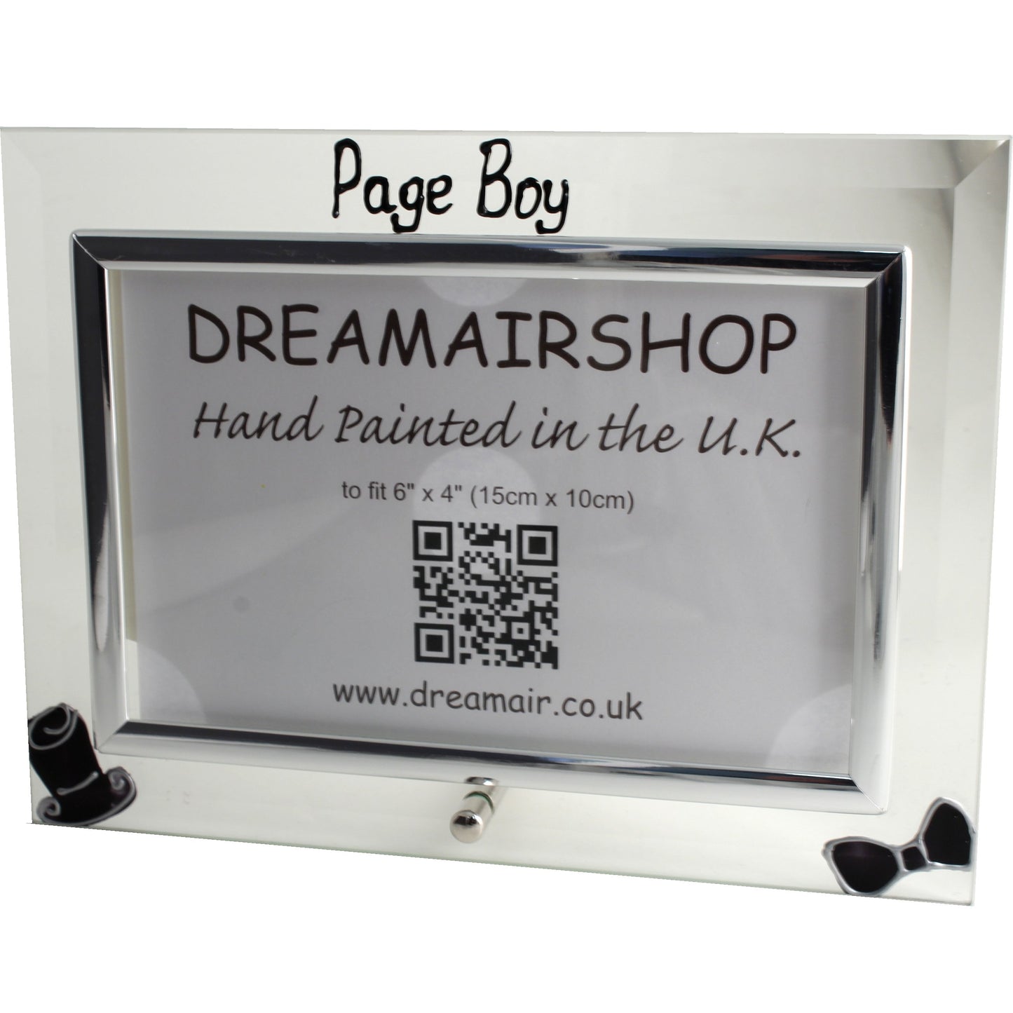 Page Boy Gift Photo Frame: Land (Top Hat)