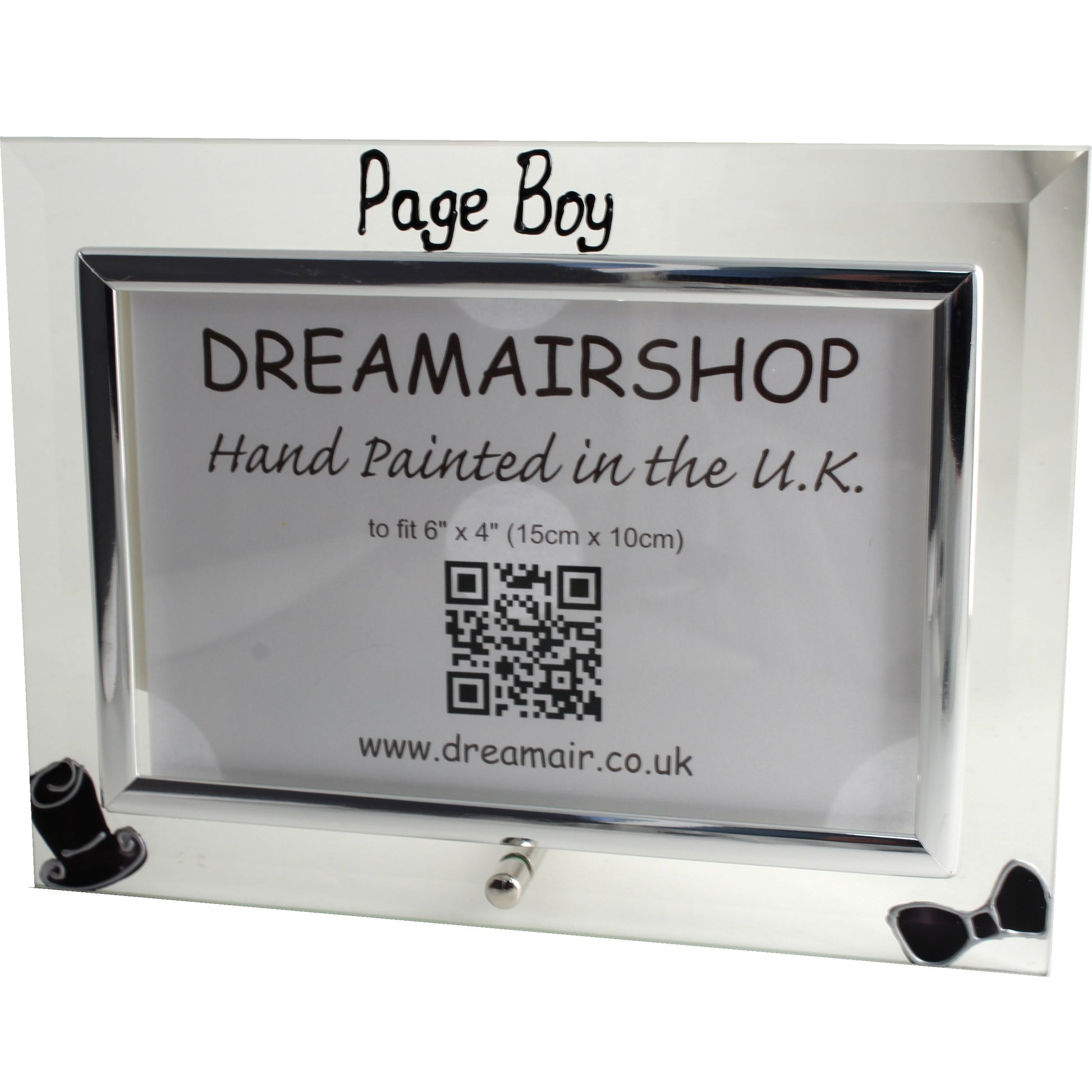 Page Boy Gift Photo Frame: Land (Top Hat)