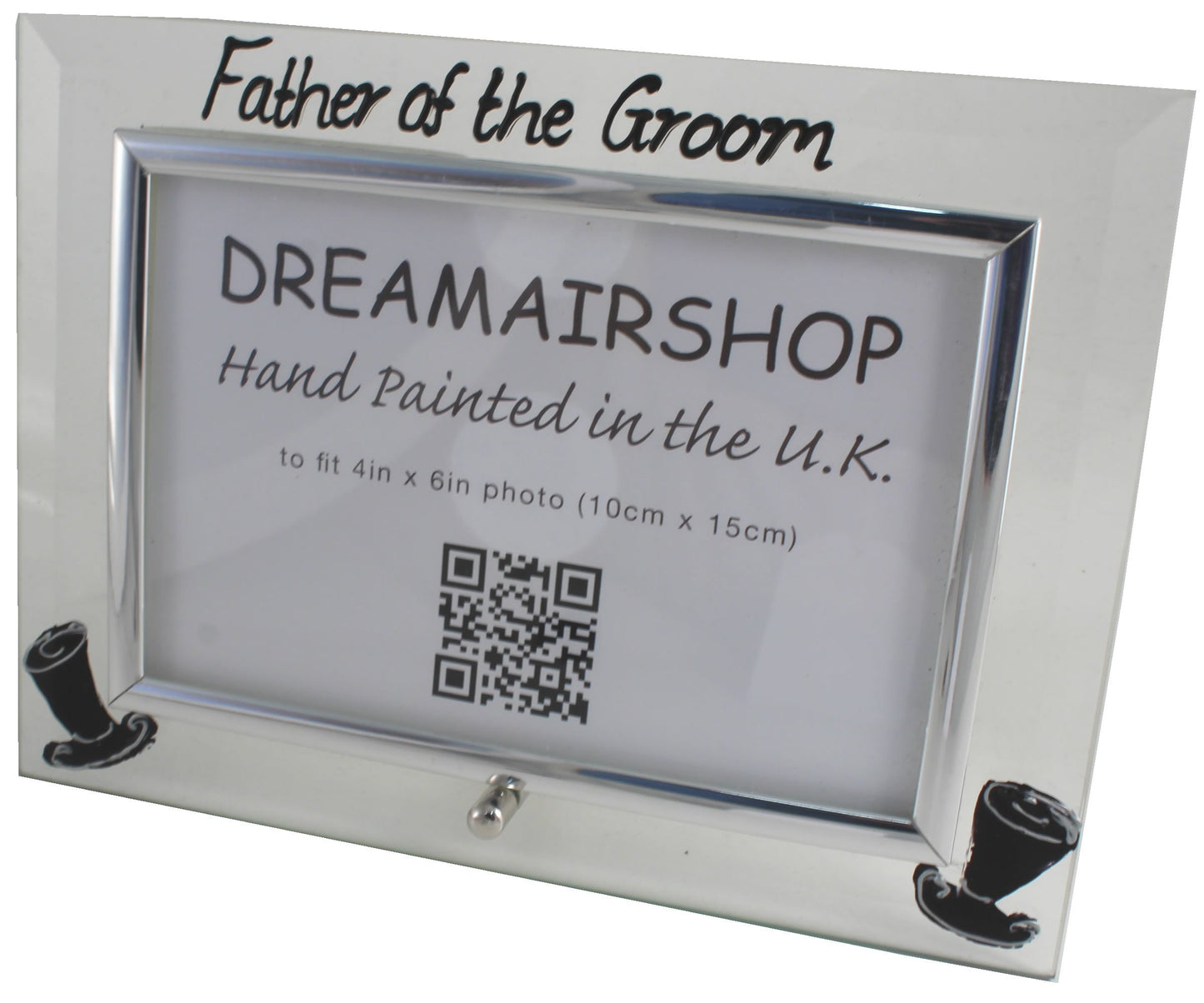 Father of the Groom Photo Frame Land (Top Hats)