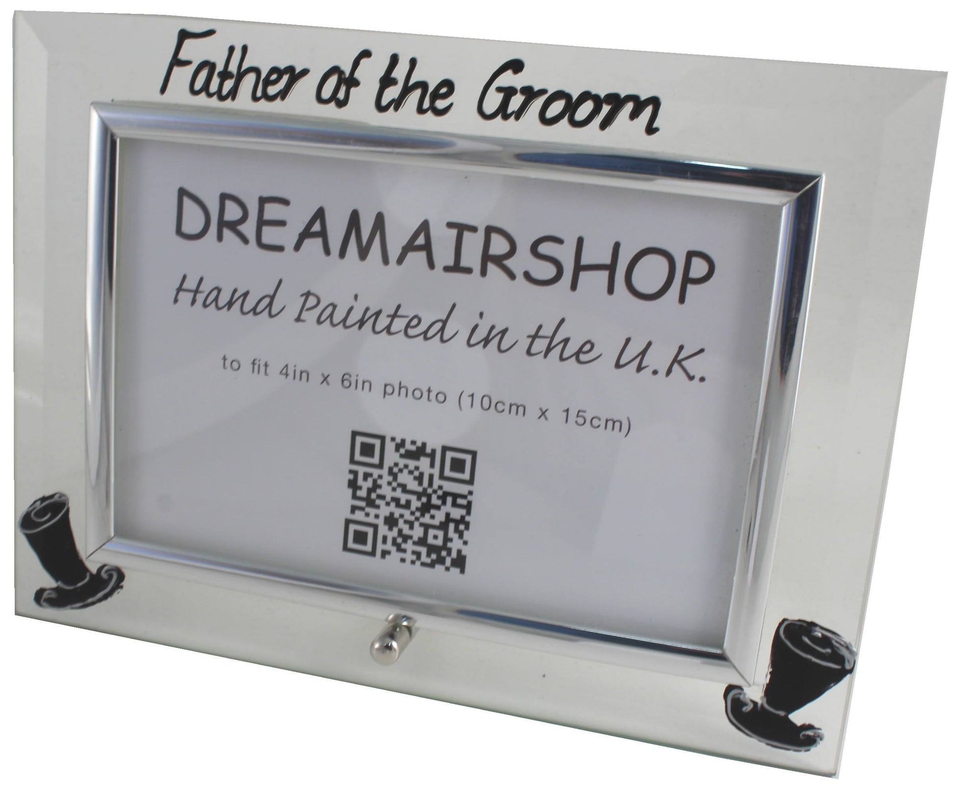 Father of the Groom Photo Frame Land (Top Hats)