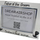 Personalised Father of the Groom Photo Frame Land (Top Hats)