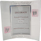 Personalised Christening Photo Frame Port (Pink Feet)