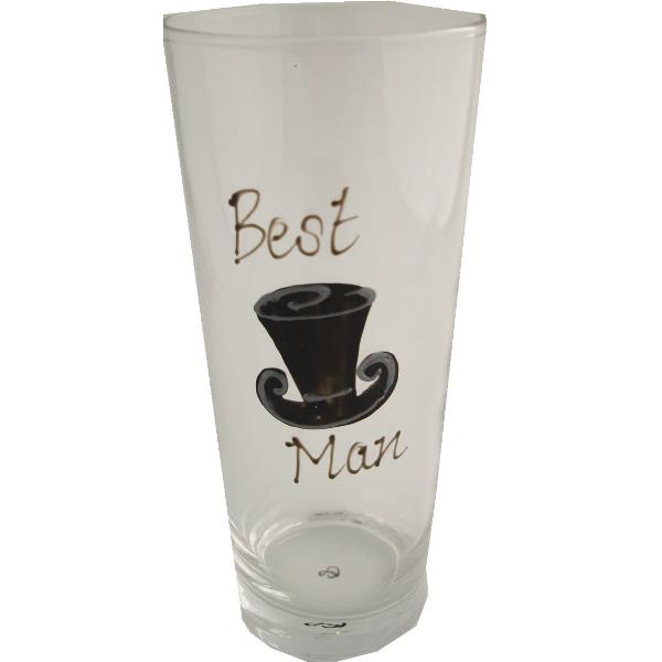 Best Man Pint Glass (Top Hat)