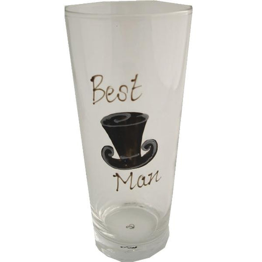 Best Man Pint Glass (Top Hat)