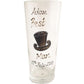 Personalised Best Man Pint Glass (Top Hat)