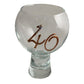40th Birthday Gin and Tonic Glass: with Crystals