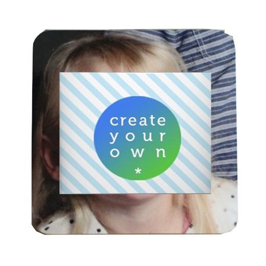 Personalised/Customized Gift Photo Hardboard Coaster: