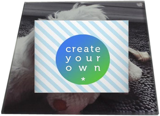 Personalised / Customized Photo Glass Coaster: