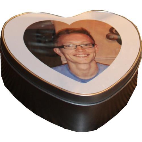 Personalised/Customized Gift Photo Heart Tin: