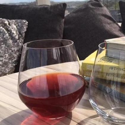 Titanium Crystal Stemless Red Wine: Glass/Tumbler
