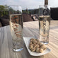 Personalised Bubble Champagne/Prosecco Flute Glass: Copper with Crystals