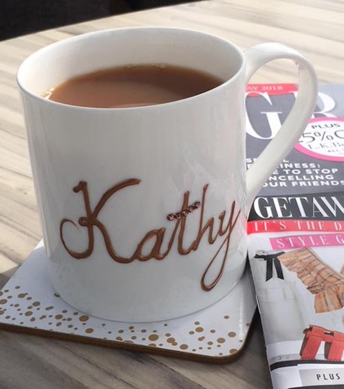 Personalised Fine Bone China Mug: