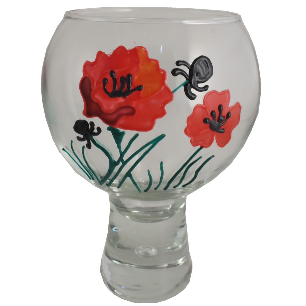 Poppy Gin and Tonic Glass