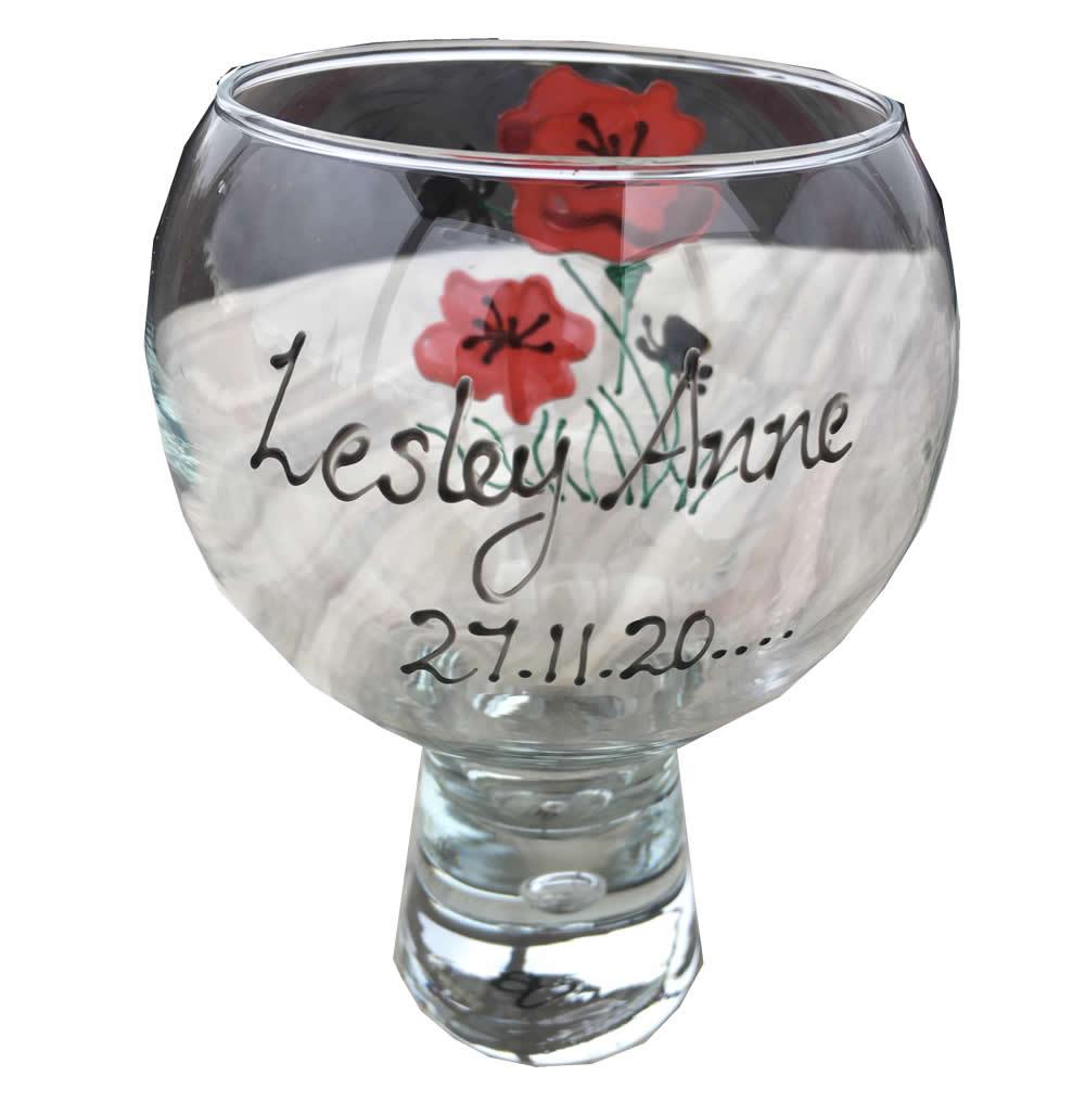 Poppy Gin and Tonic Glass