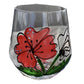Poppy Titanium Crystal Stemless Red Wine: Glass/Tumbler