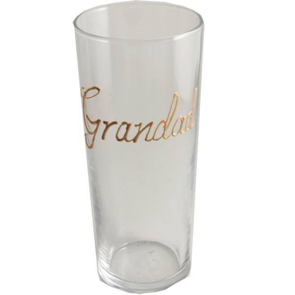 Personalised Wording Gift Pint Glass: (Gold)