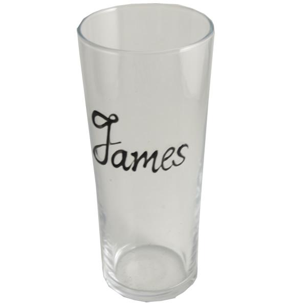 Personalised Wording Gift Pint Glass: (Black)
