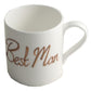 Personalised Gift Gift Tea/Coffee Mug: with crystals (Copper) Fine Bone China