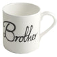 Personalised Gift China Tea/Coffee Mug: with crystals (Black) Fine Bone China