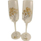 5th Wedding Anniversary Champagne Glasses Flower