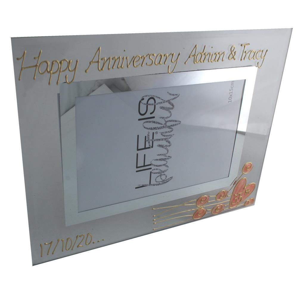 Personalised 35th Anniversary Photo Frame Flower