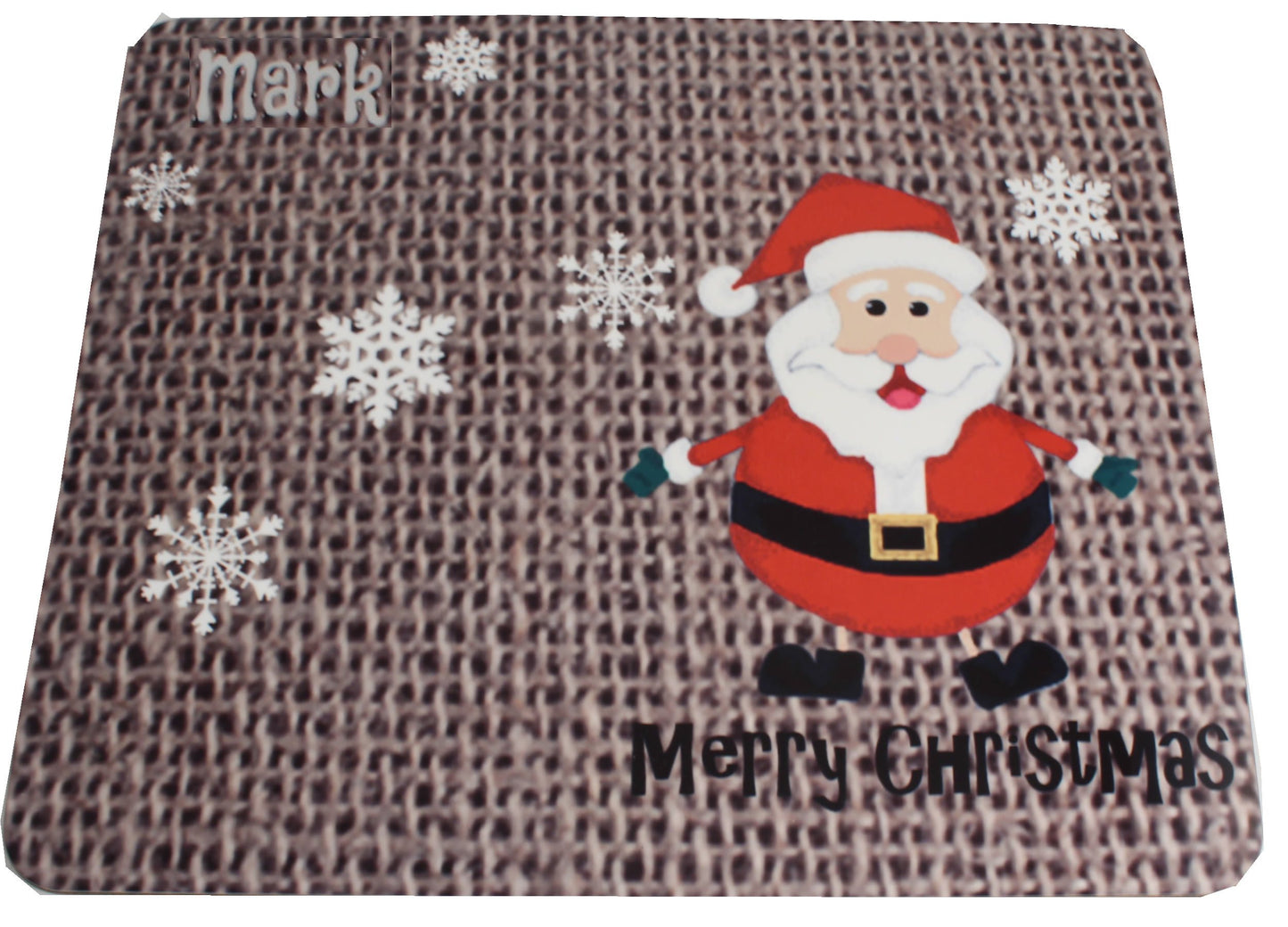 Personalised Christmas Gift Place mat Santa