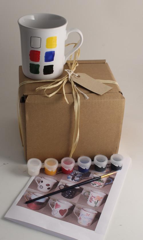 Paint Your Own Gift Mugs: with Gift Tag
