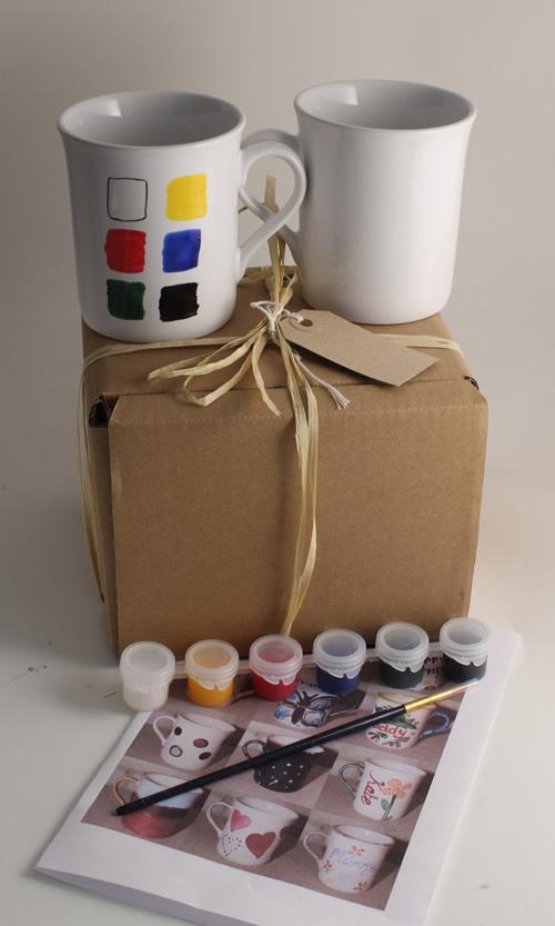 Paint Your Own Mugs Kit: (4 mugs)