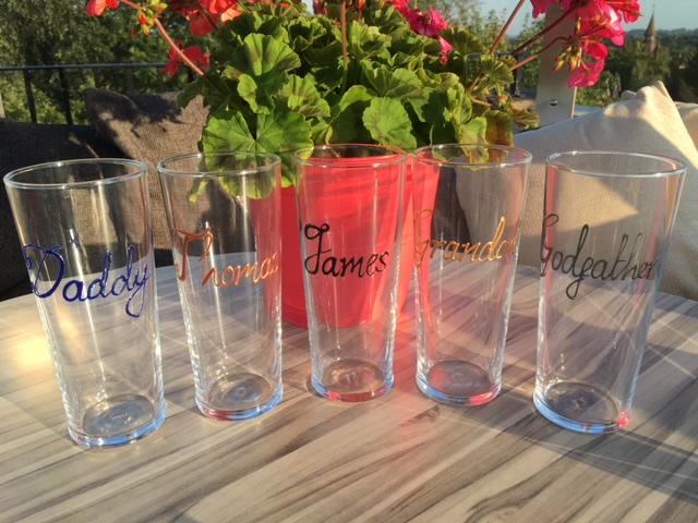 Personalised Wording Gift Pint Glass (Copper)