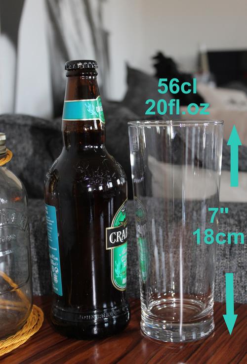Personalised Wording Gift Pint Glass: (Multicoloured)
