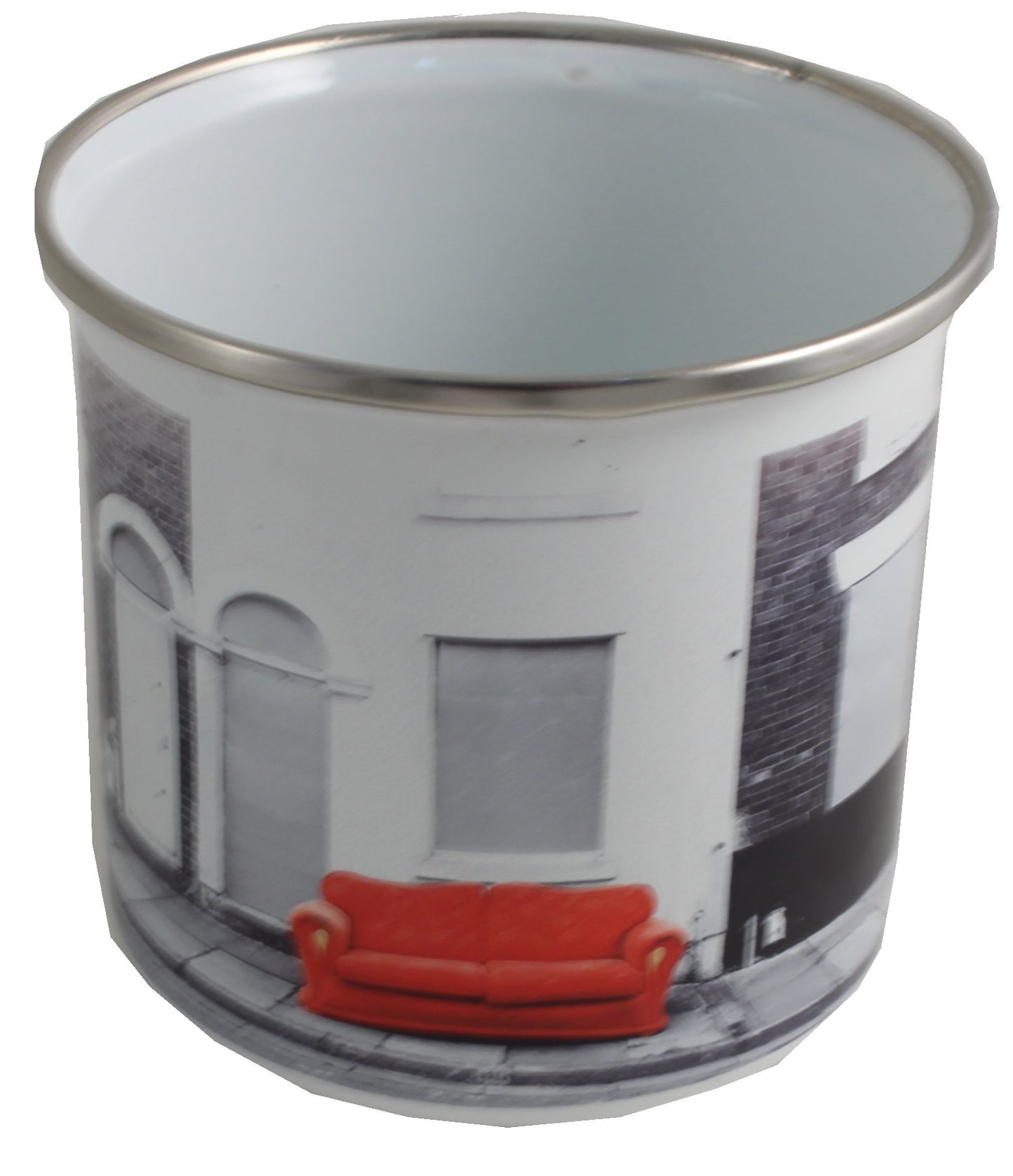 Red Sofa Enamel Mug Middle