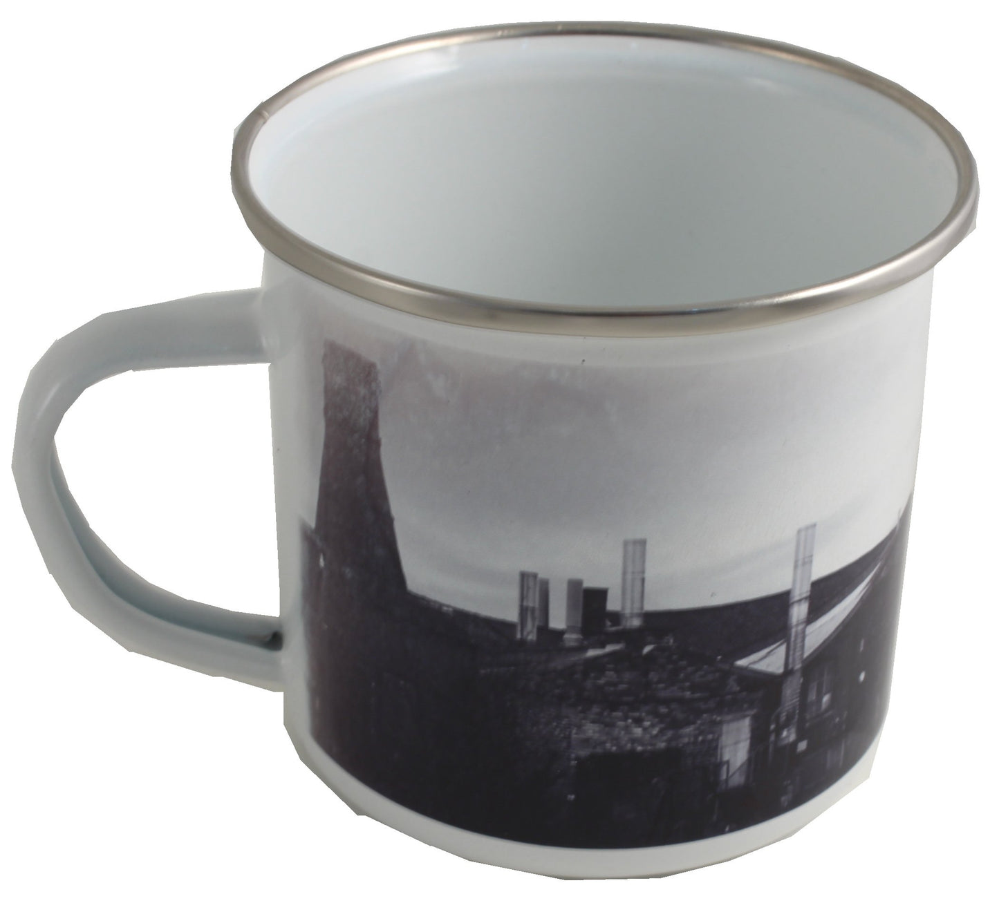 Longton Skyline Enamel Mug Back