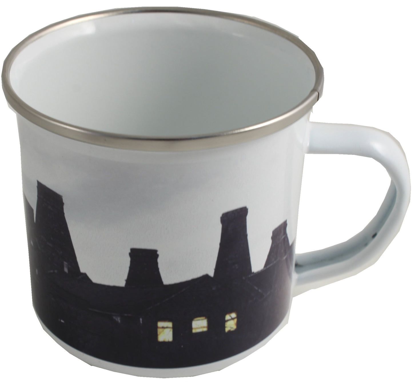 Longton Skyline Enamel Mug Front