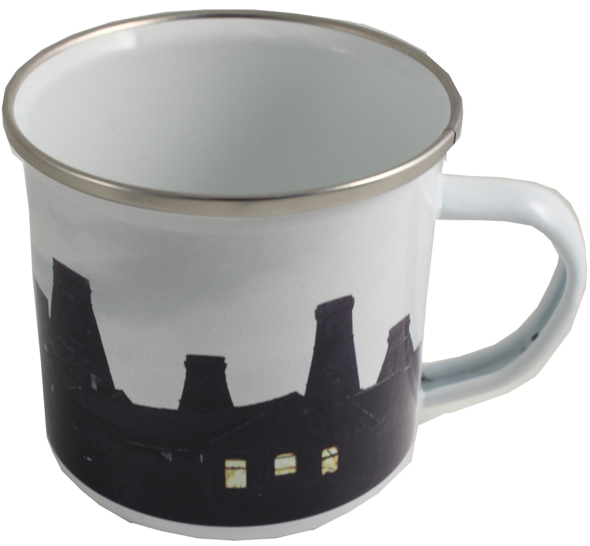 Longton Skyline Enamel Mug Front