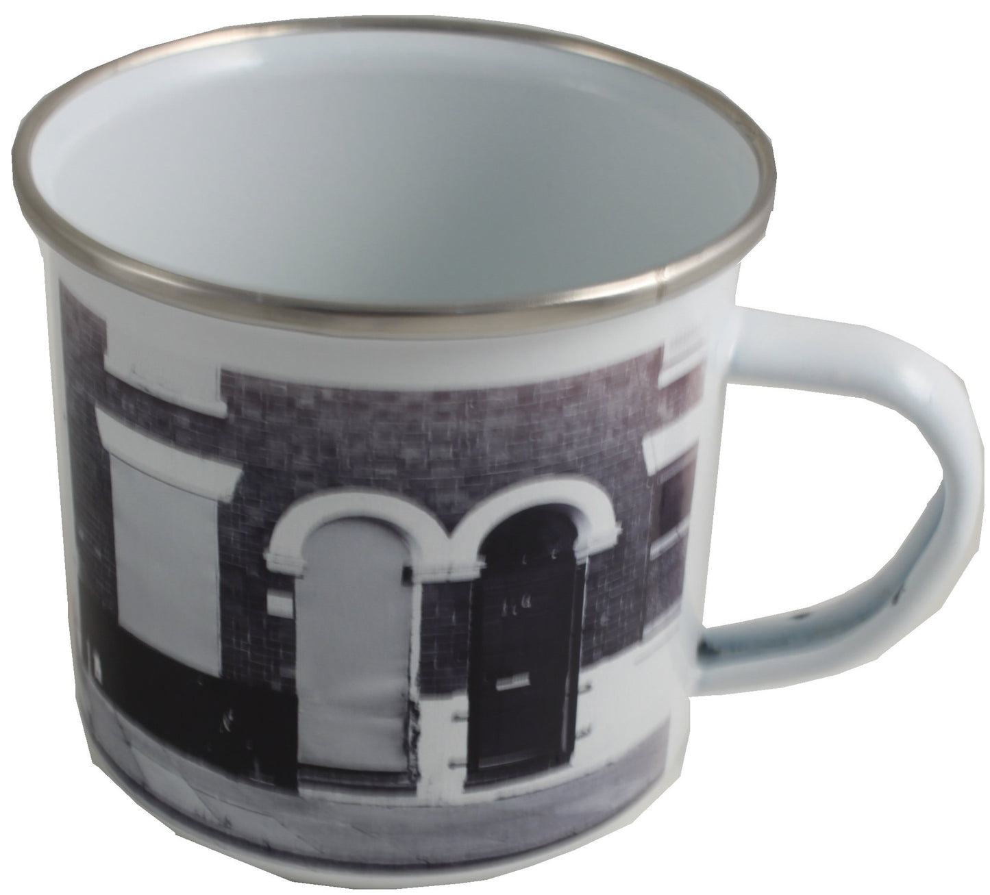 Red Sofa Enamel Mug Front