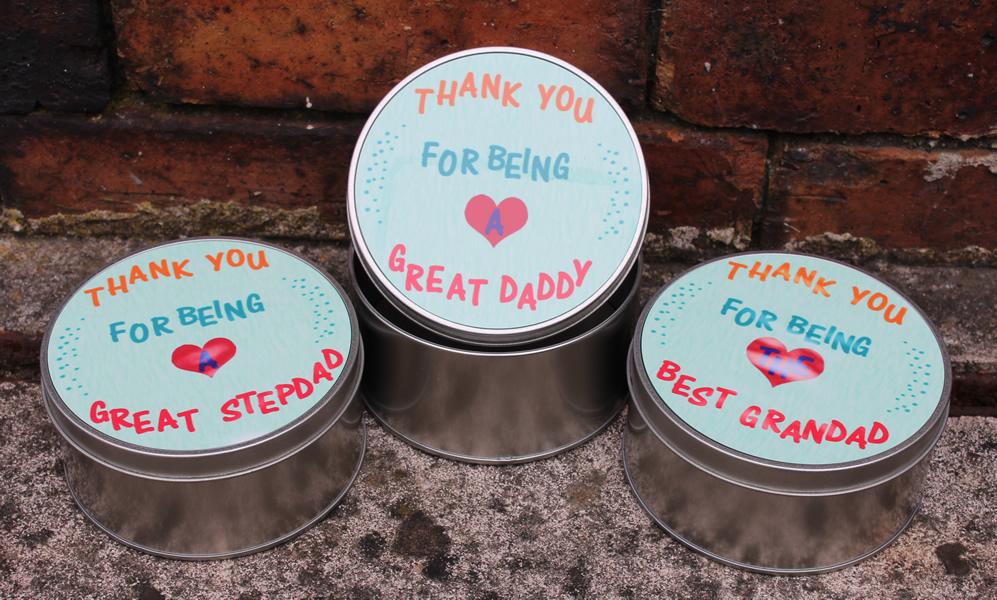 Daddy Gift Round Shaped Tin: