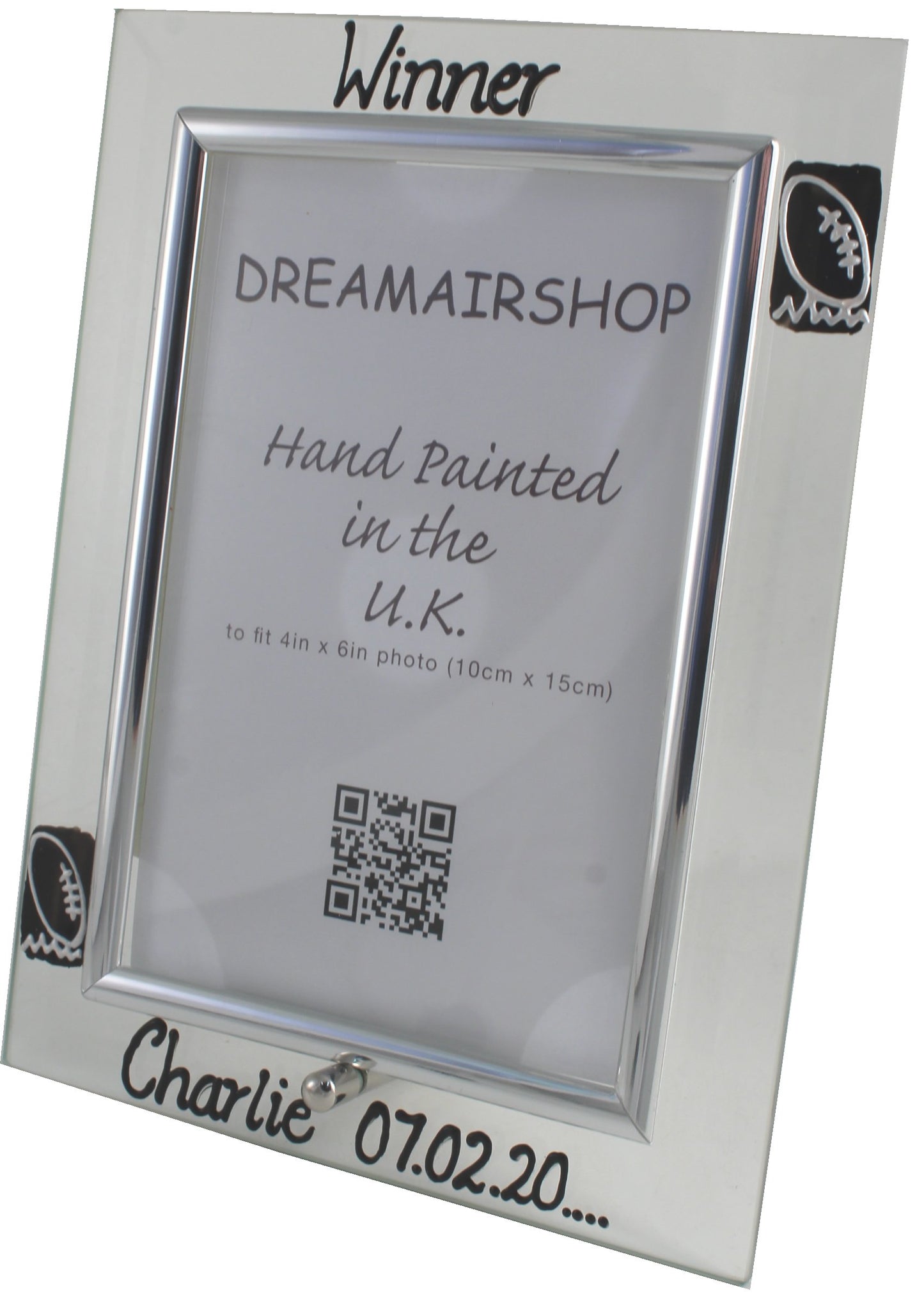 Personalised Rugby Photo Frame Port