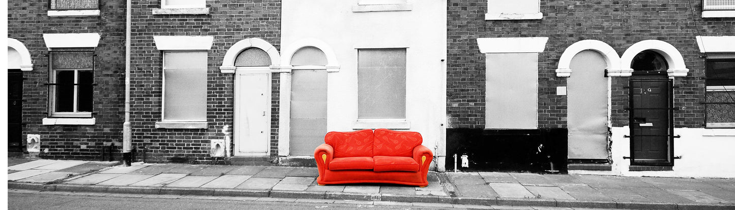 Red Sofa Enamel Mug Image