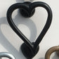 Heart Shaped Door Knocker (Black):