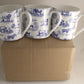 3 Fine Bone China 1 Pint Safari Print Gift Mugs/Beaker (Blue)
