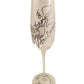 Personalised 50th Birthday Champagne Glass Sweet Pea