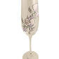 60th Birthday Champagne Glass Sweet Pea