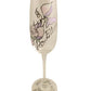 Personalised 60th Birthday Champagne Glass Sweet Pea