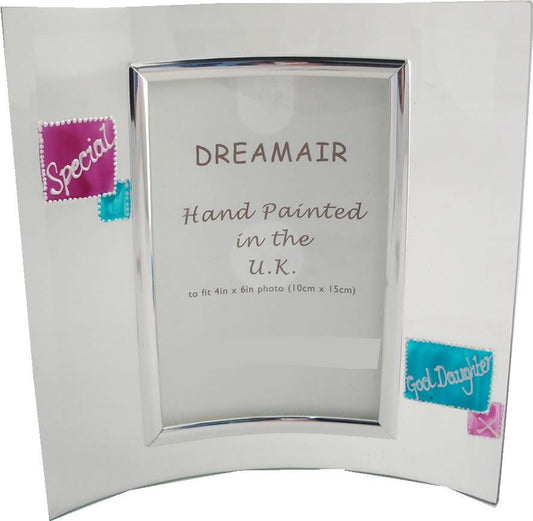 Special Goddaughter Gift Photo Frame: Portrait (Mag/Teal)