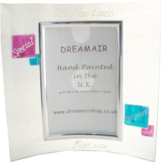 Personalised Special Girlfriend Photo Frame Portrait (Mag/Teal)