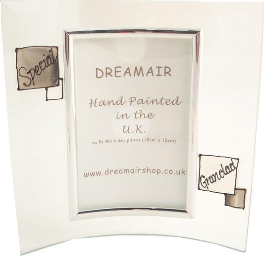 Special Grandad Gift Photo Frame: Portrait (Grey Sq)