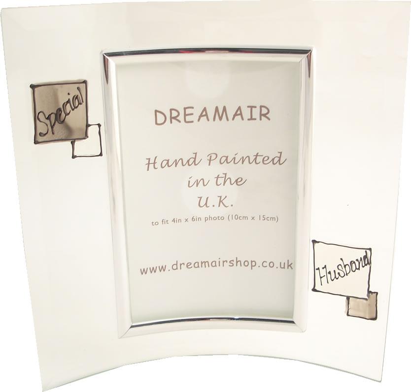 Special Husband Gift Photo Frame: grey sq (P)